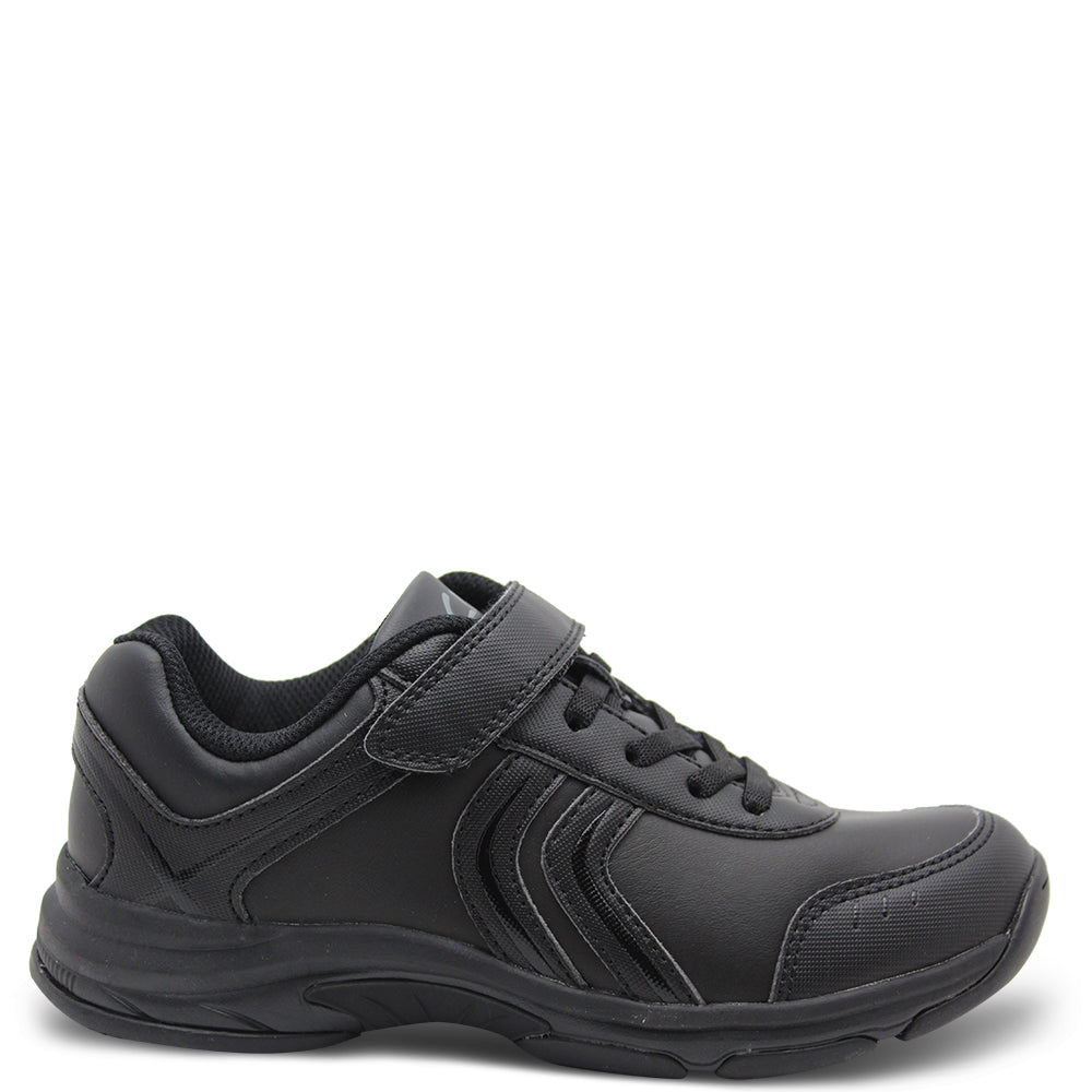 Clarks Archer Black Kids School Shoe