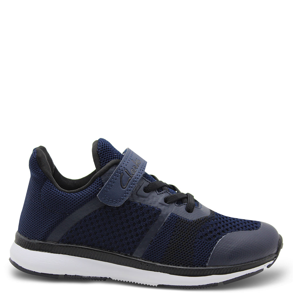 Clarks Leon Kids Navy Runner