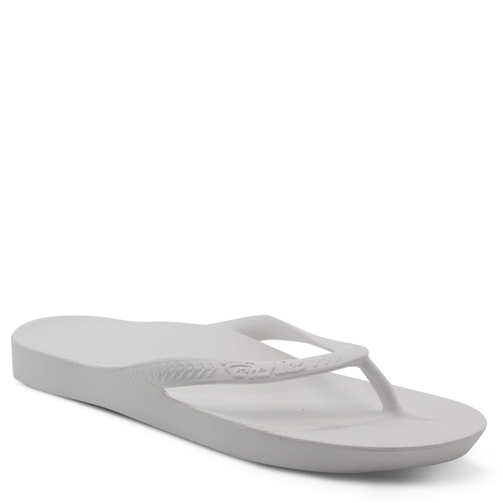 Archies Arch Support Thongs White