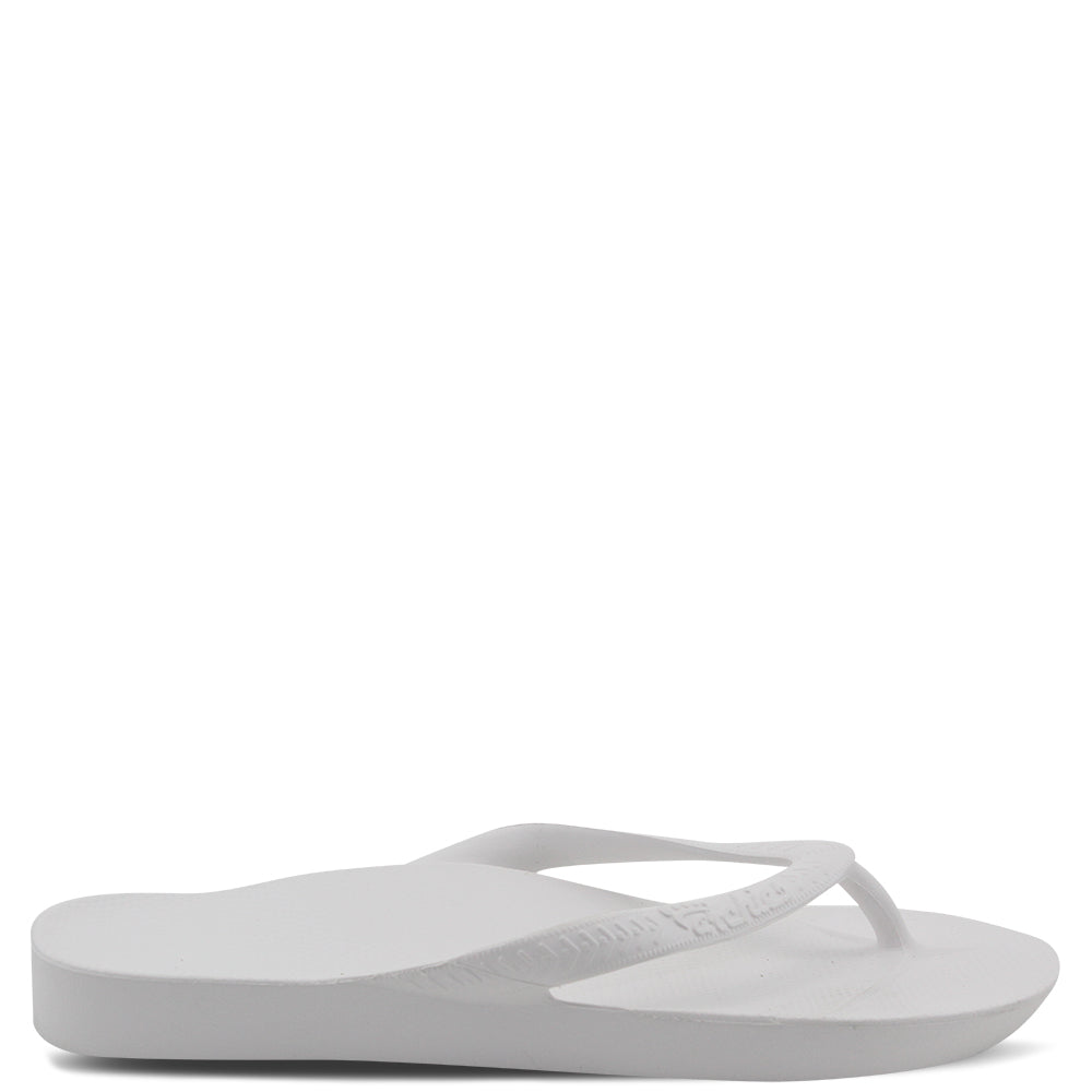 Archies Arch Support Thongs White