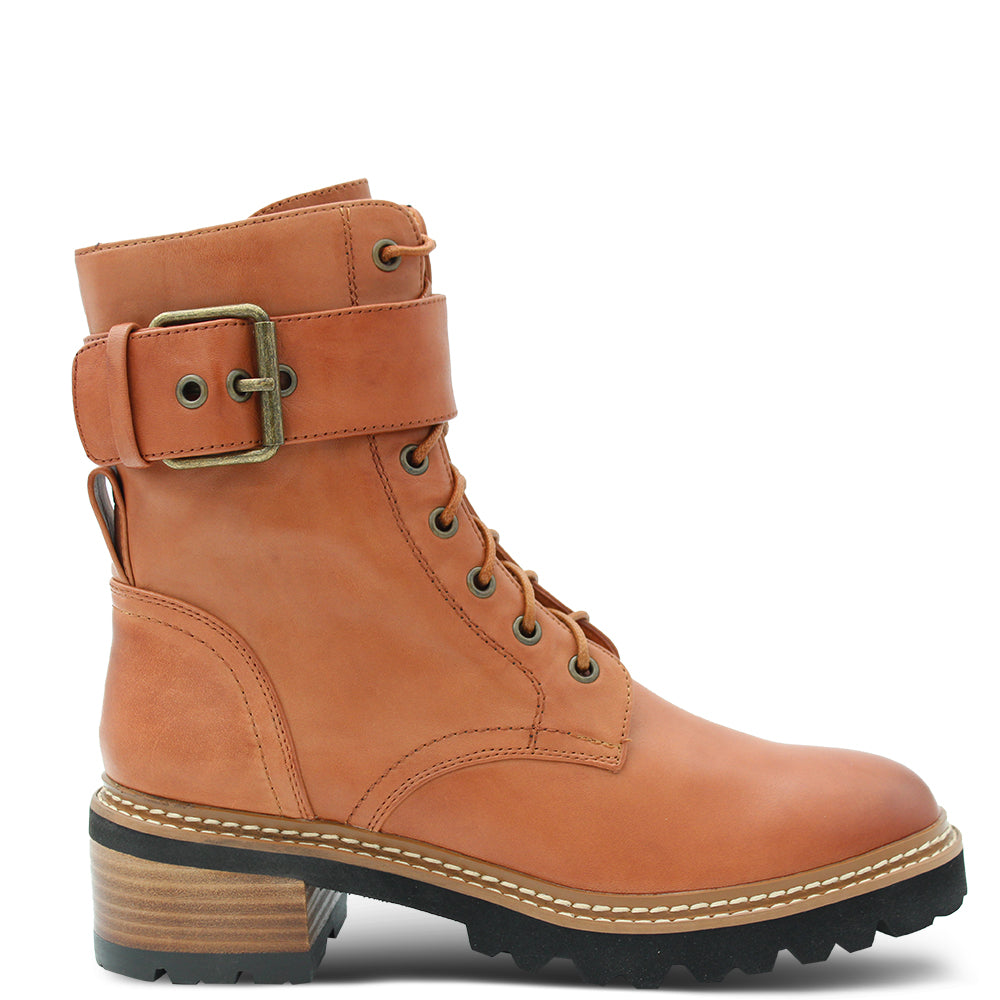 EOS Line Women's Heel Boots Brandy