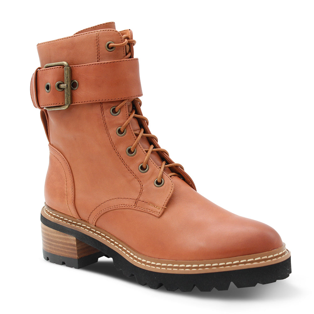 EOS Line Women's Heel Boots Brandy