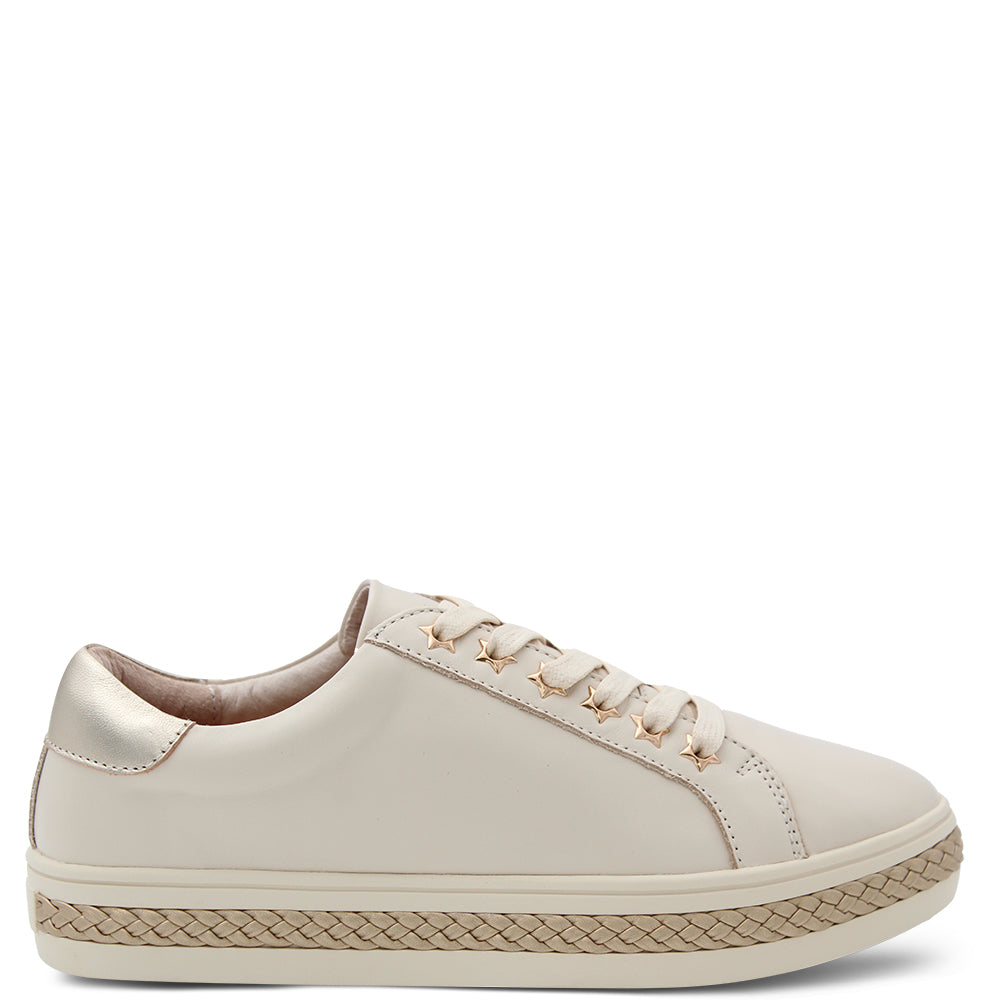 Alfie & Evie Plant Women's Sneakers Cream Gold