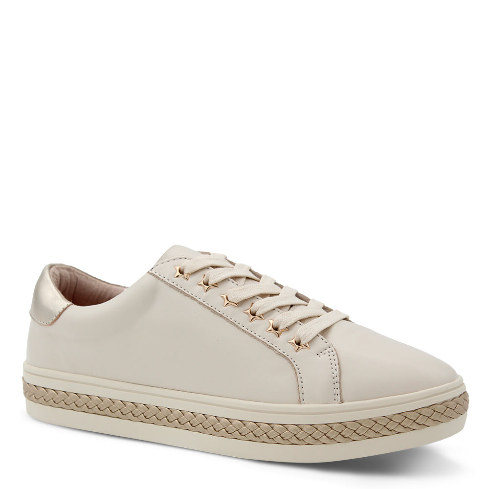 Alfie & Evie Plant Women's Sneakers Cream Gold