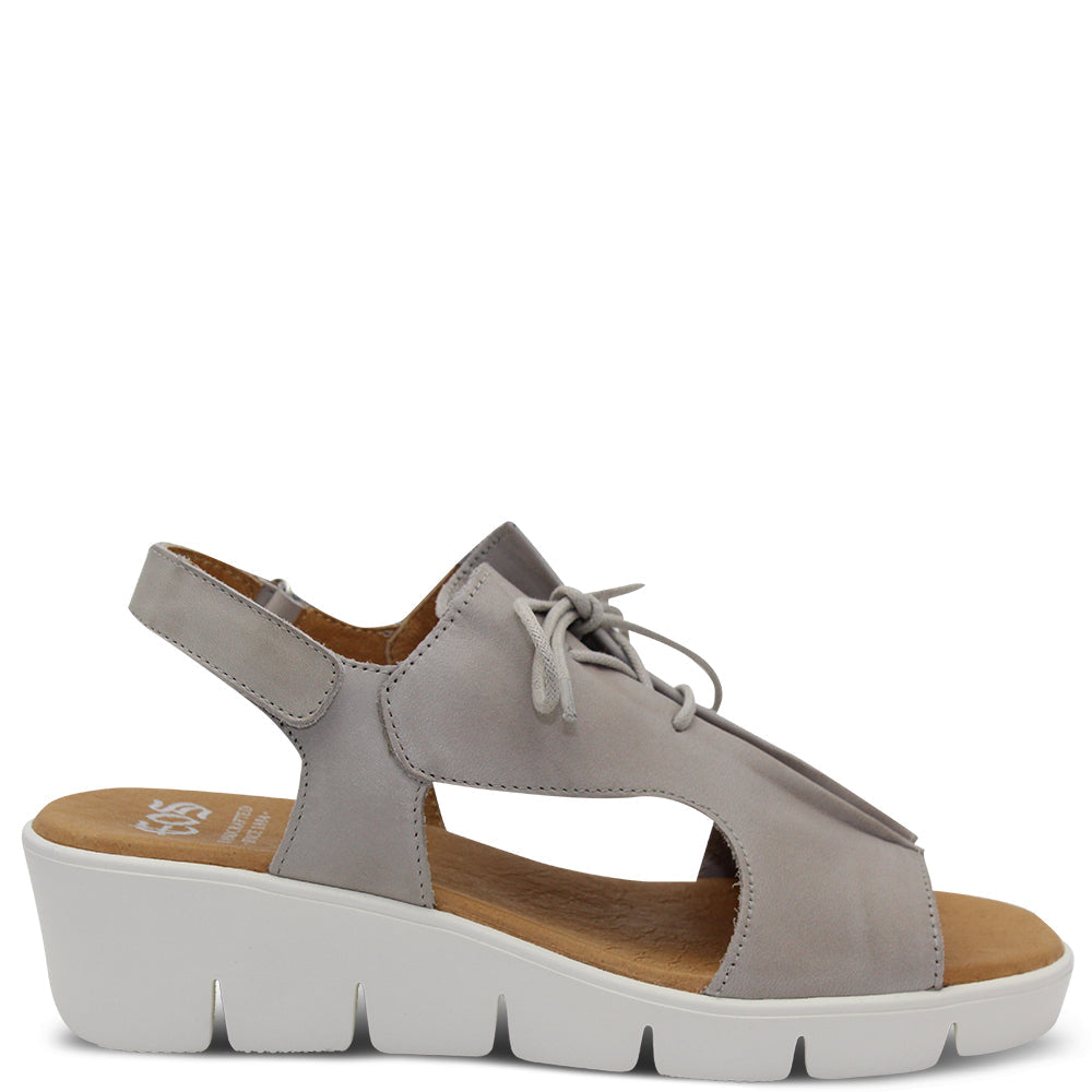 Eos Basanti Women's Wedge Stone Sandal