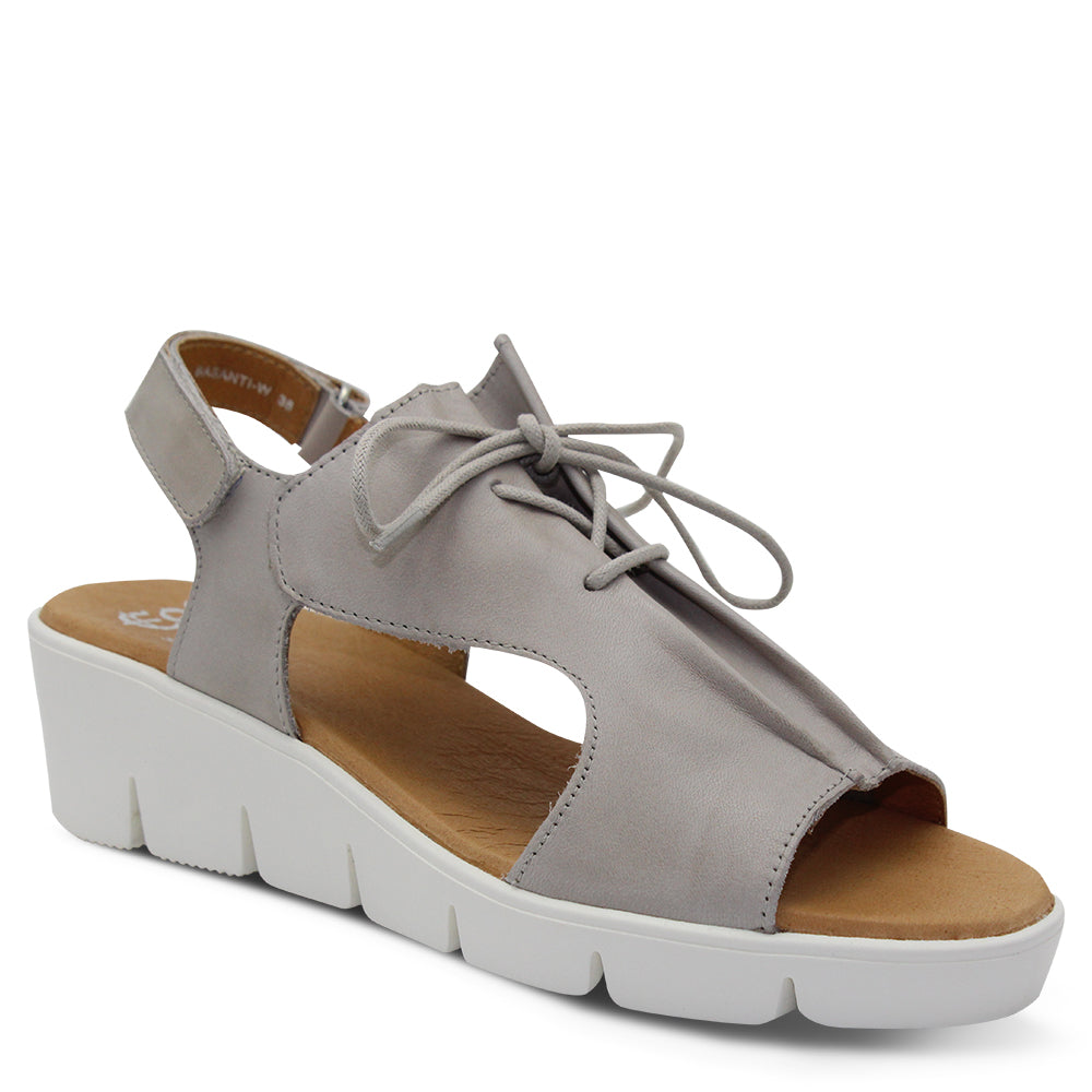 Eos Basanti Women's Wedge Stone Sandal