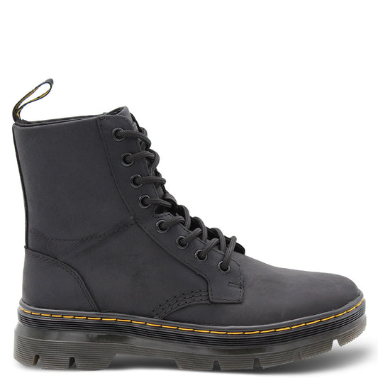 Dr Martens Combs Eight Eyelet Unisex Boots Black