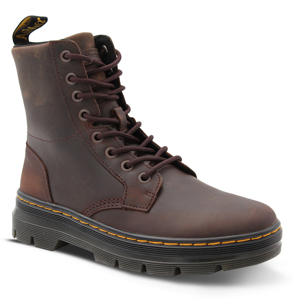 Dr Martens Combs Eight Eyelet Unisex Boots Crazyhorse