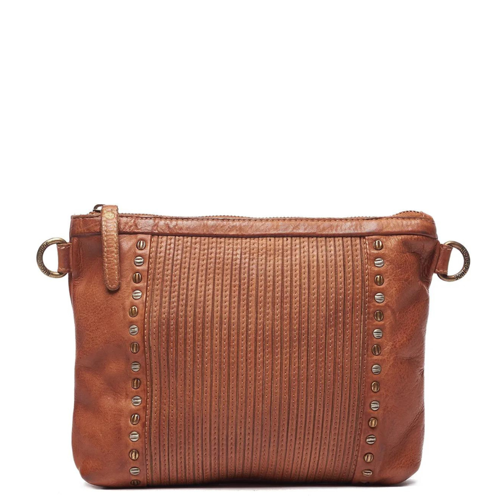 Oran Leather Isla Handbag Cognac