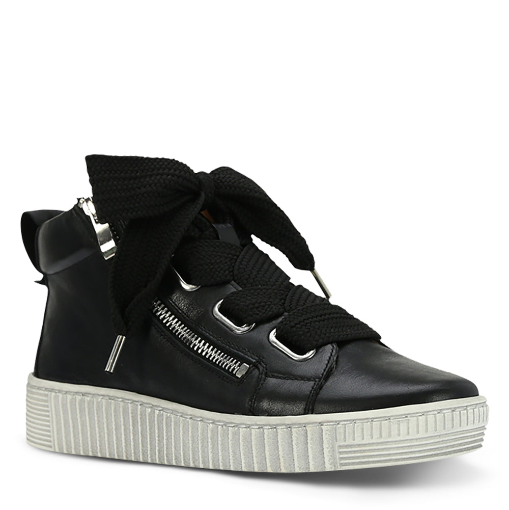 EOS Joyous Women's Hi Sneaker Boot Black