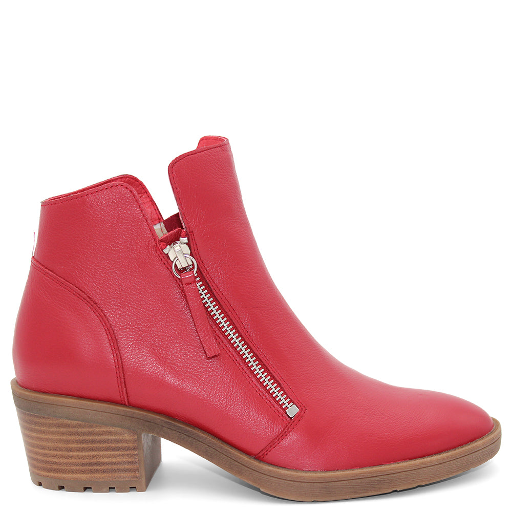 Django & Juliette Lettice Women's Heel Boots Red
