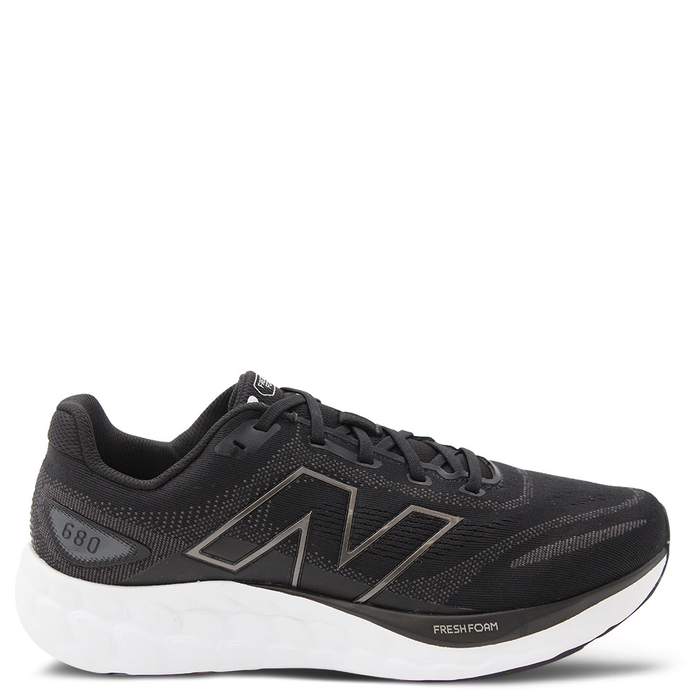 New Balance M680 v8 men's running shoes Black White