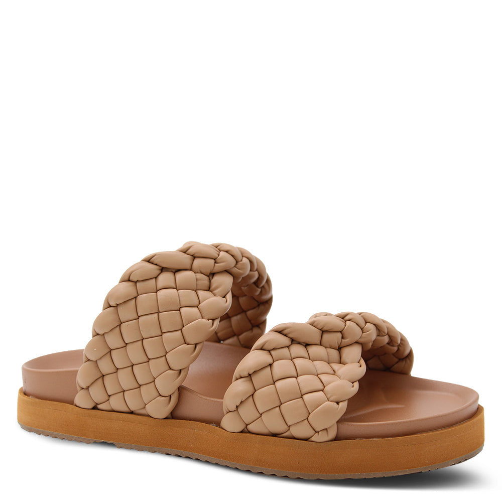 Walnut Mim Women's Flat Sandal Tan
