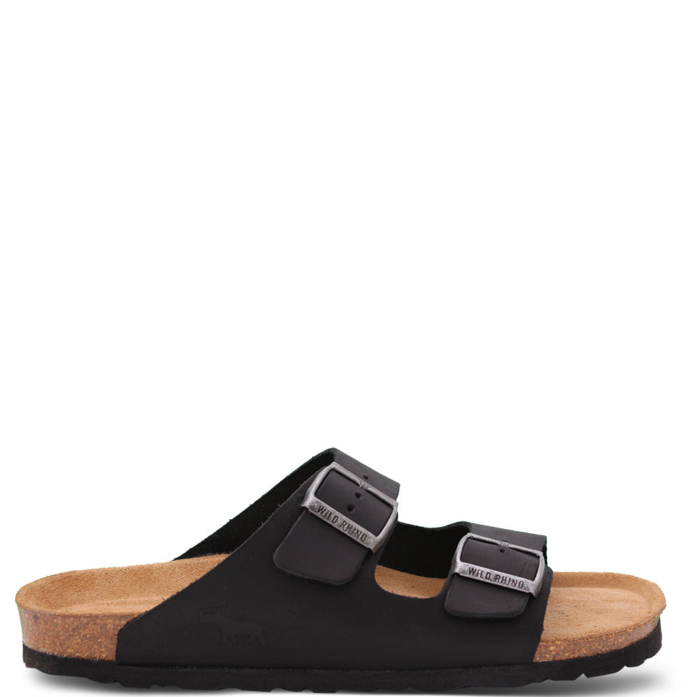 Wild Rhino Mannix  Unisex Slides Black