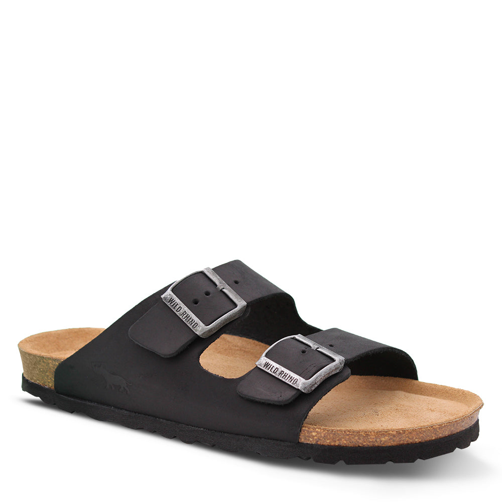 Wild Rhino Mannix  Unisex Slides Black