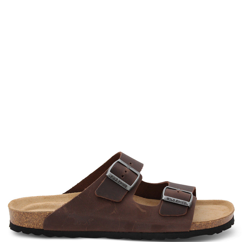 Wild Rhino Mannix  Unisex Slides Brown