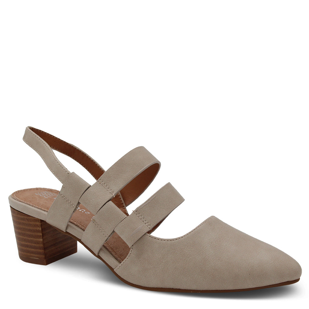 Baylane Footwear Mercer Women's Strappy Block Heel Stone