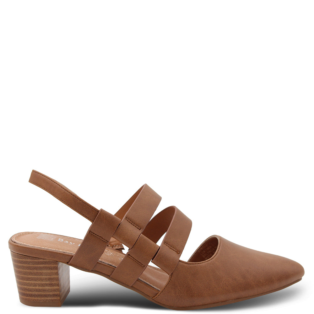 Baylane Footwear Mercer Women's Strappy Block Heel Tan