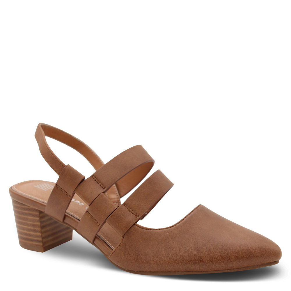 Baylane Footwear Mercer Women's Strappy Block Heel Tan