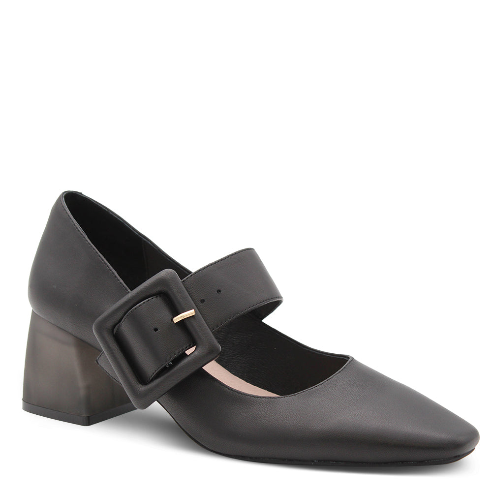 Django & Juliette Milsom Women's Block Heel Black