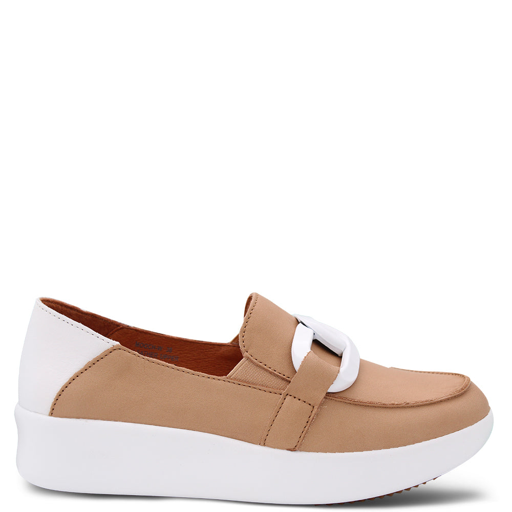 Alfie & Evie Mooch Women's Slip On Sneaker Camel