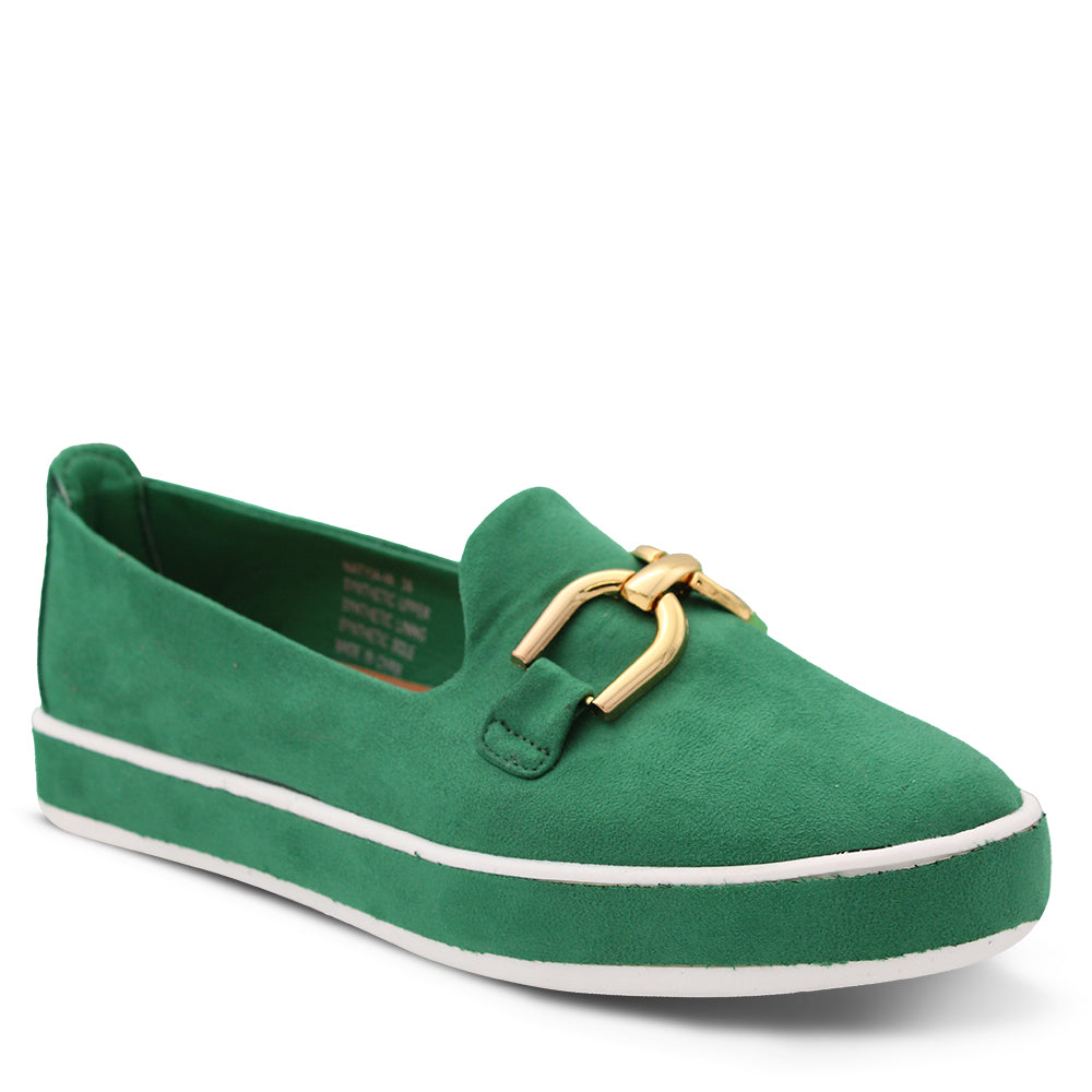 Laguna Quays Natyia Women's Flat Slip On Emerald