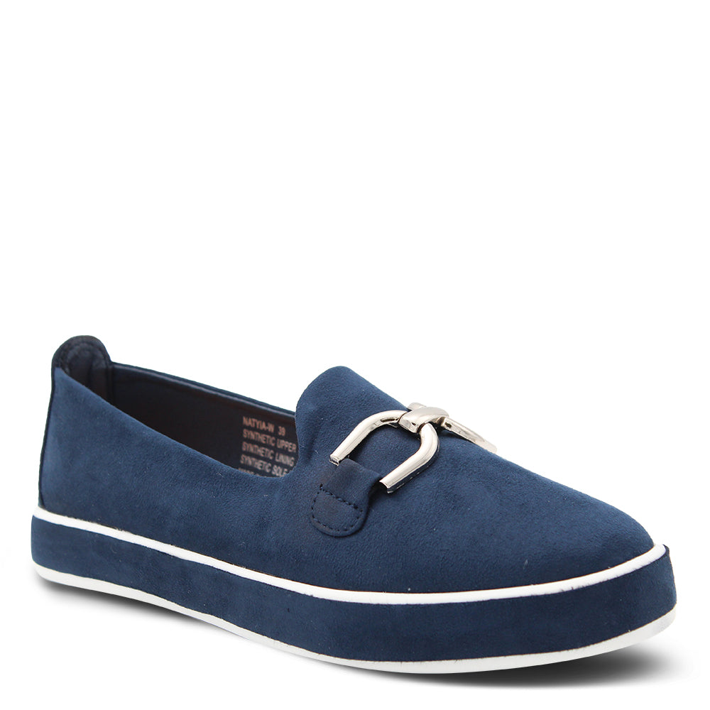 Laguna Quays Natyia Women's Flat Slip On Navy