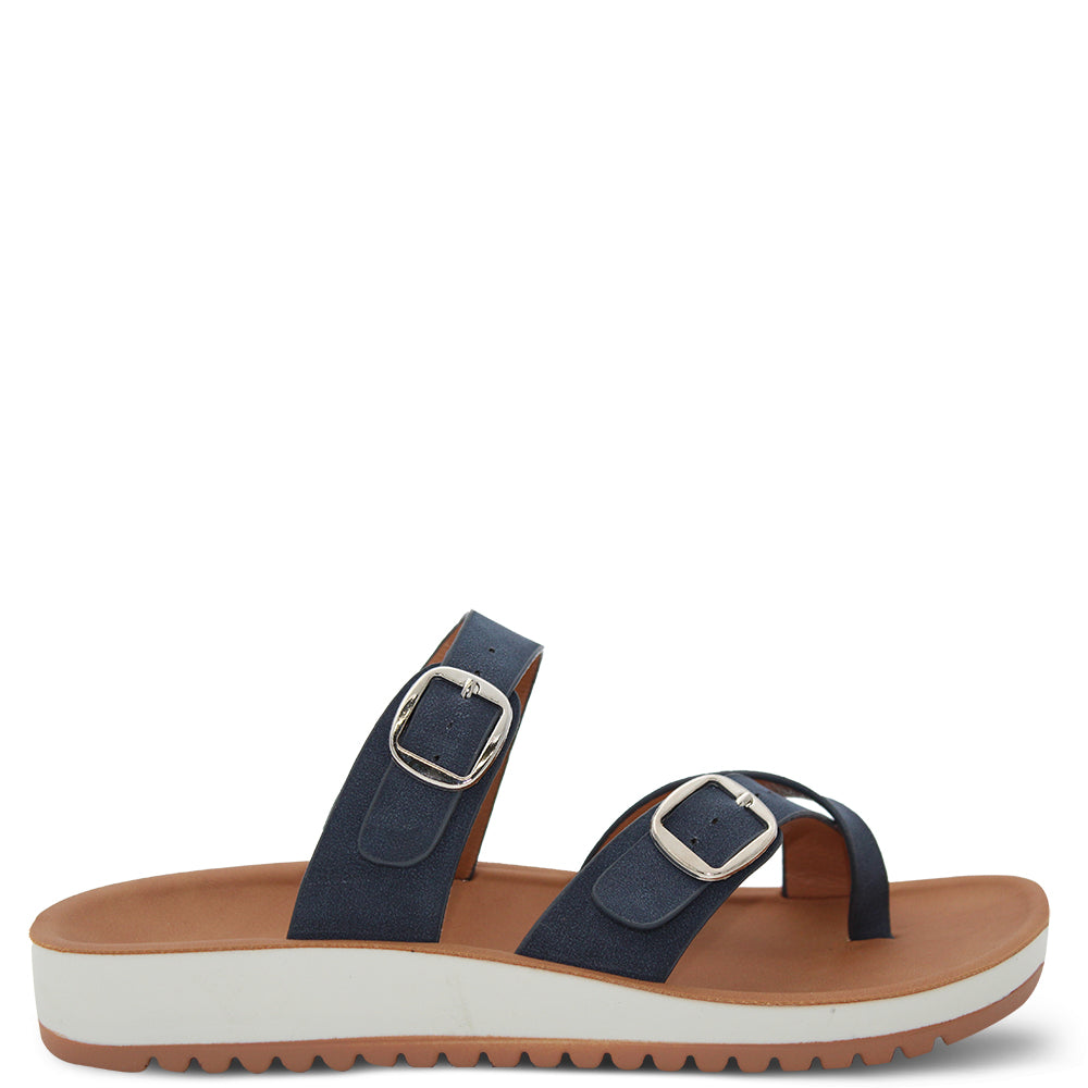 Los Cabos Nins women's summer slides Navy