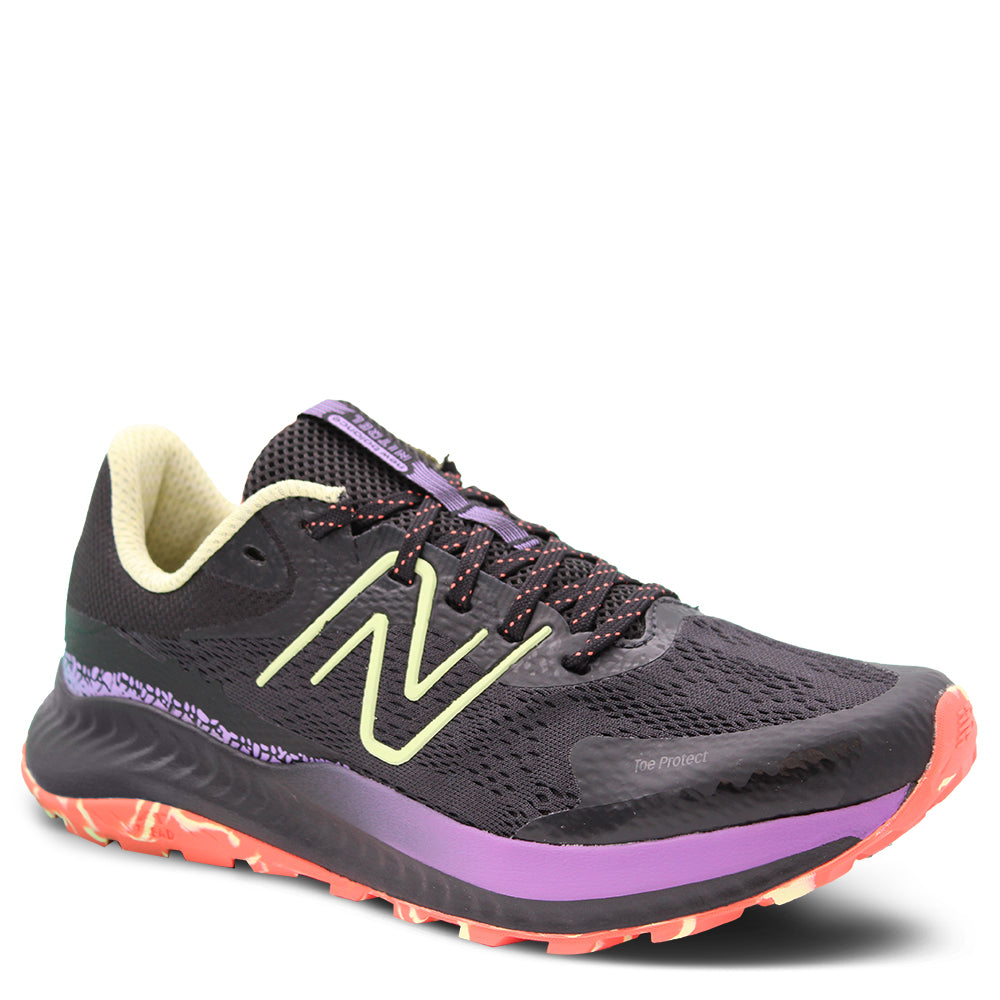 New Balance Nitrel V5 Womens Trail Running Shoes Black Lime