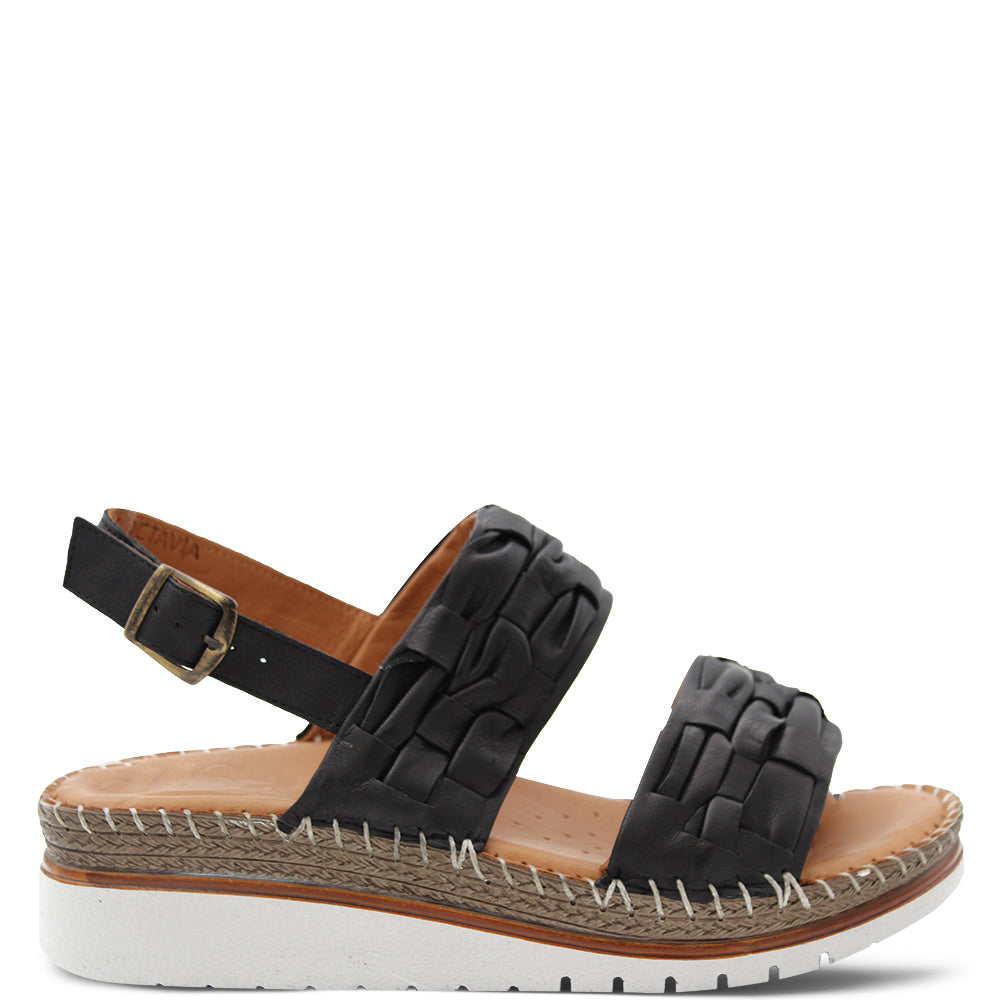 Sala Octavia Women's Wedge Sandals Black