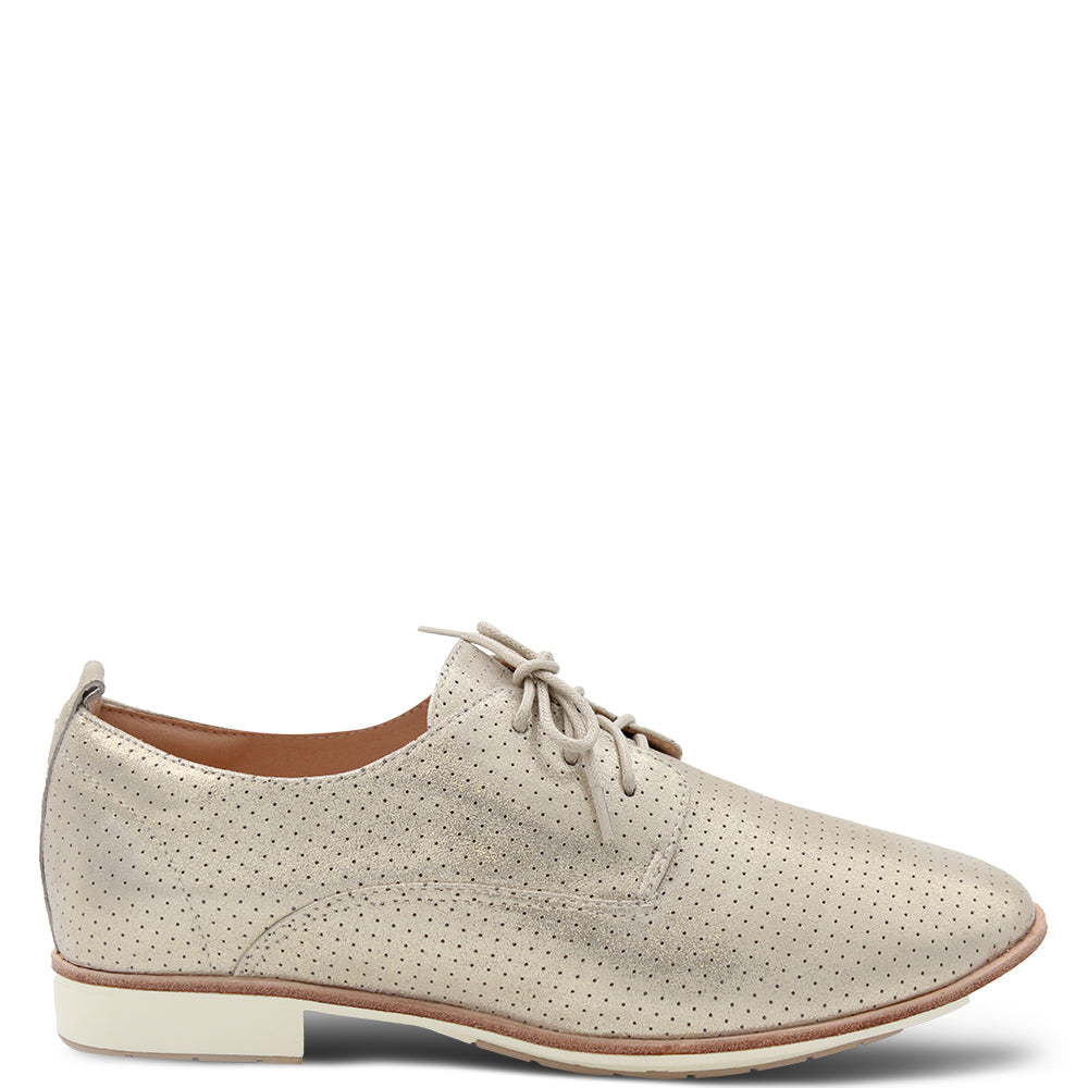 Frankie4 Olivia Women's Flat Brogue Gold