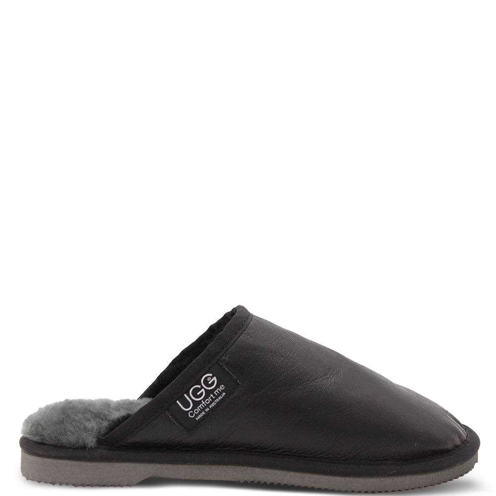 Comfort Me Ugg Platypus unisex scuff sheepskin slippers Charcoal