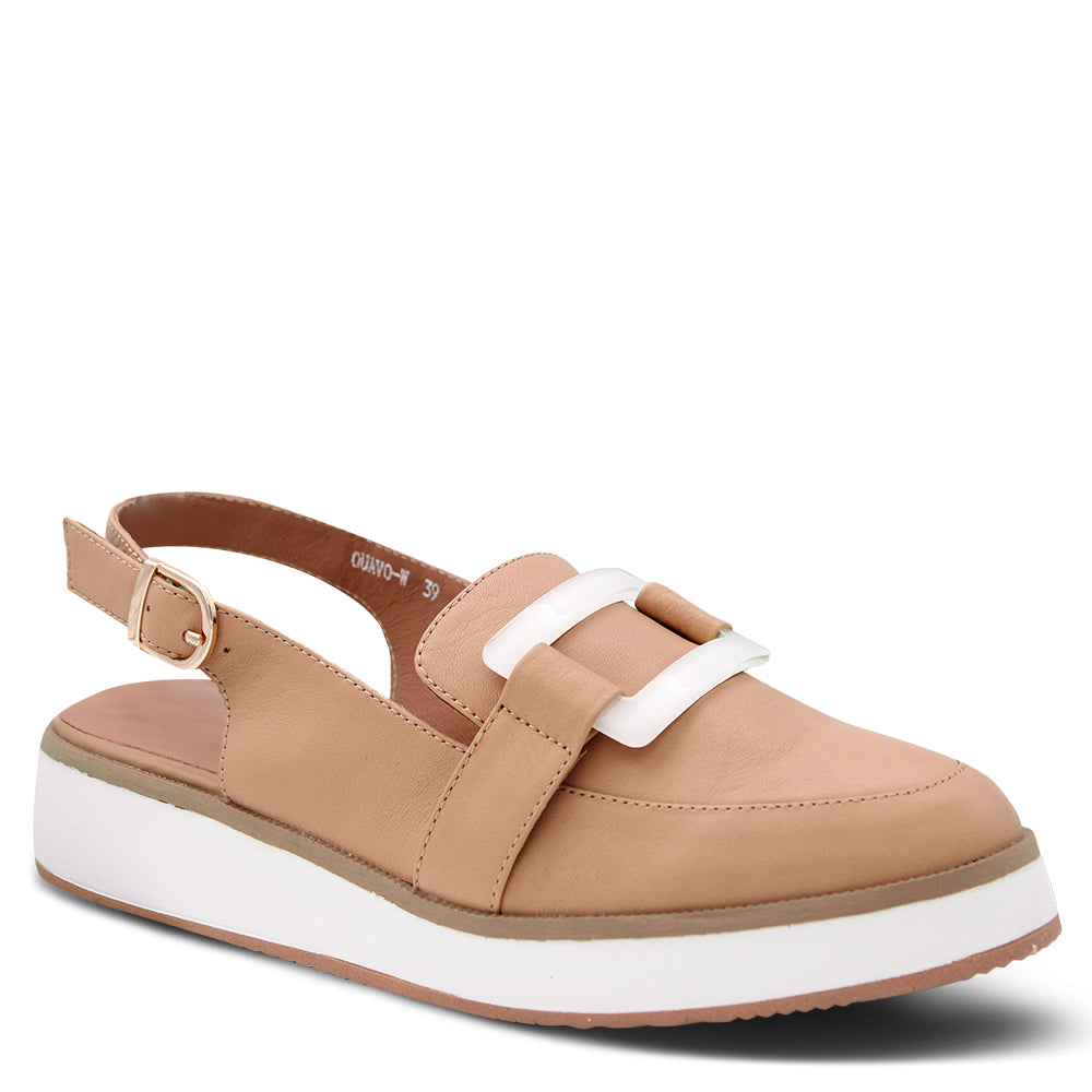 Alfie & Evie Quavo Women's Sling Back Loafer Camel