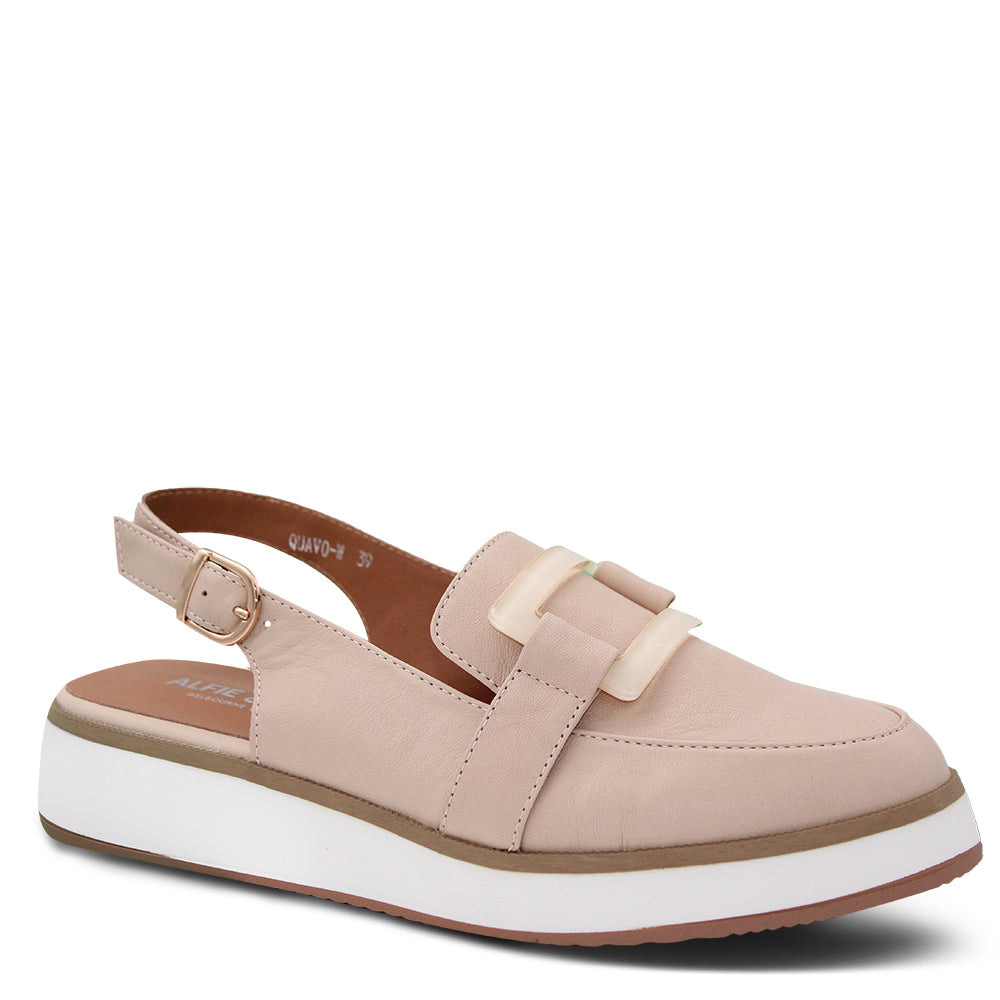 Alfie & Evie Quavo Women's Sling Back Loafer Latte