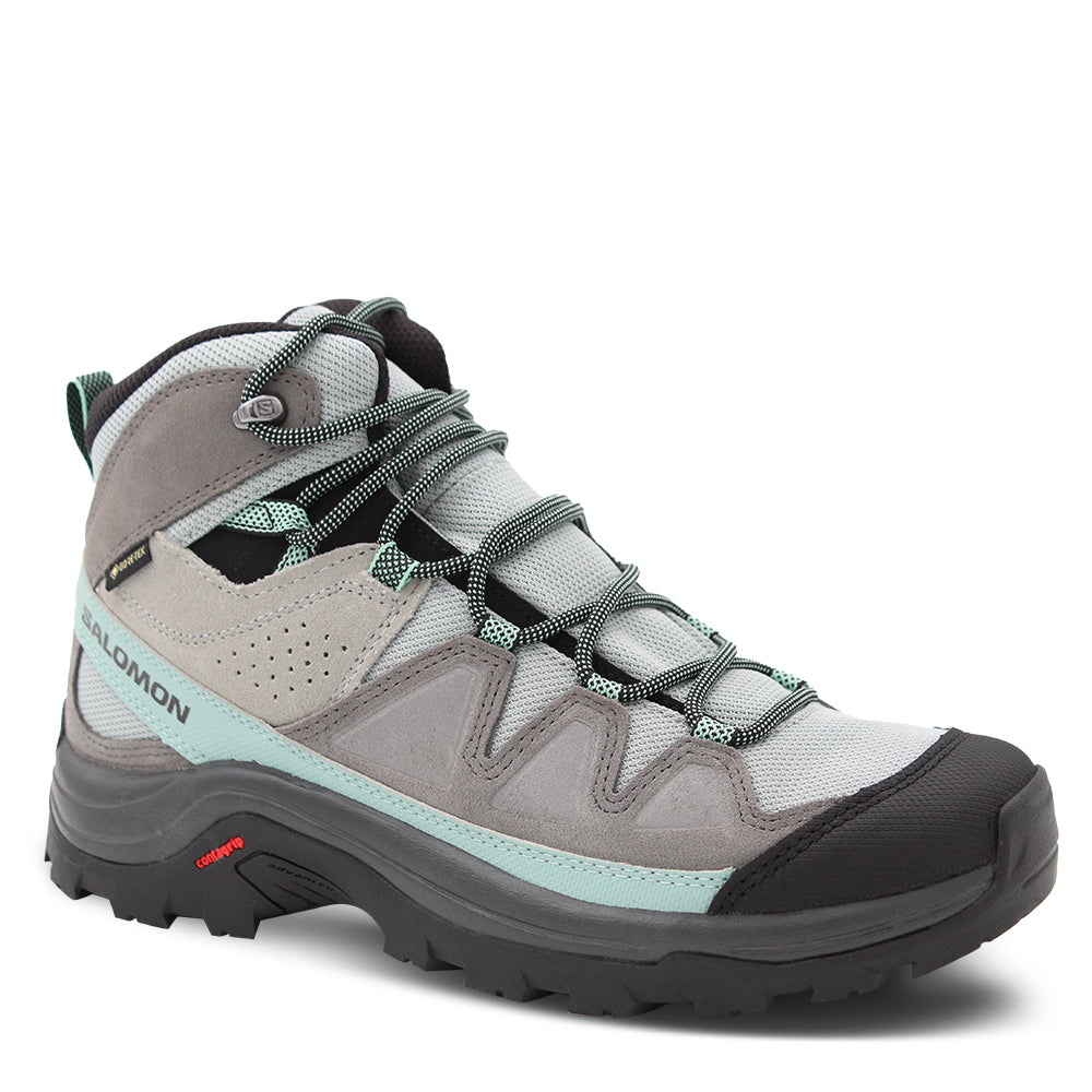 Salomon Quest Rove GTX Womens Hiking Boots Mid Grey Mint