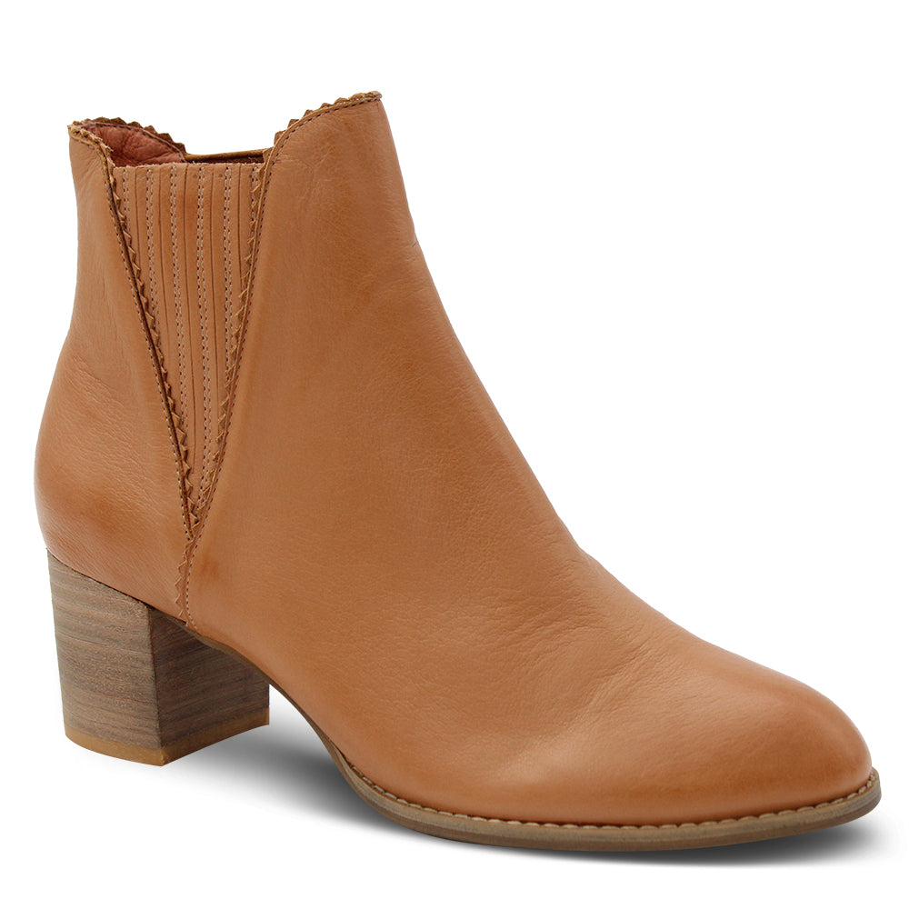 Django & Juliette Sanity Women's Heel Boots Tan