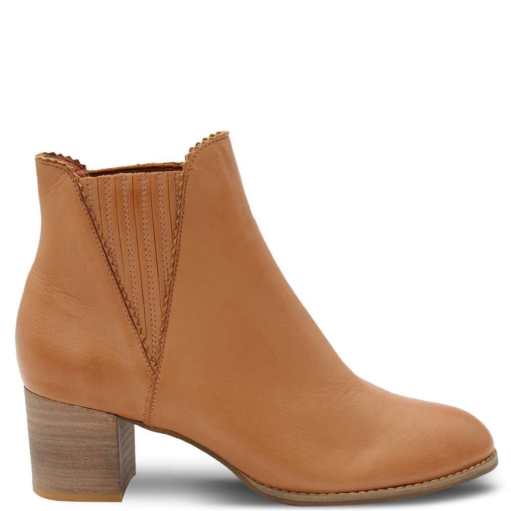 Django & Juliette Sanity Women's Heel Boots Tan
