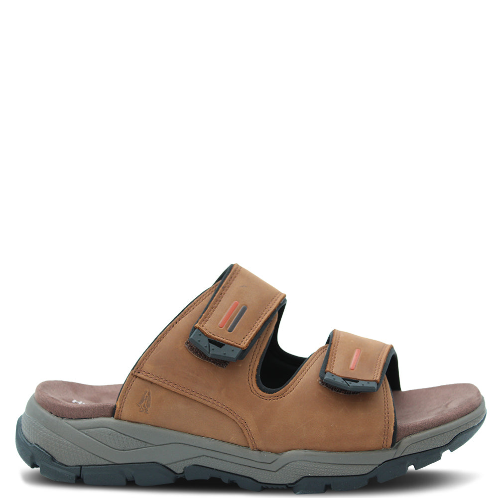 Hush Puppies Tour men's slides Brown