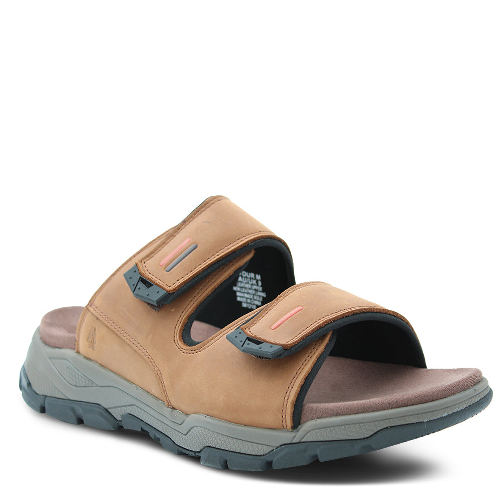 Hush Puppies Tour men's slides Brown