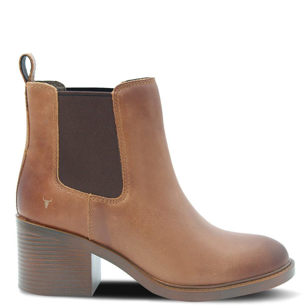 VERSION TAN WOMENS HEEL BOOT