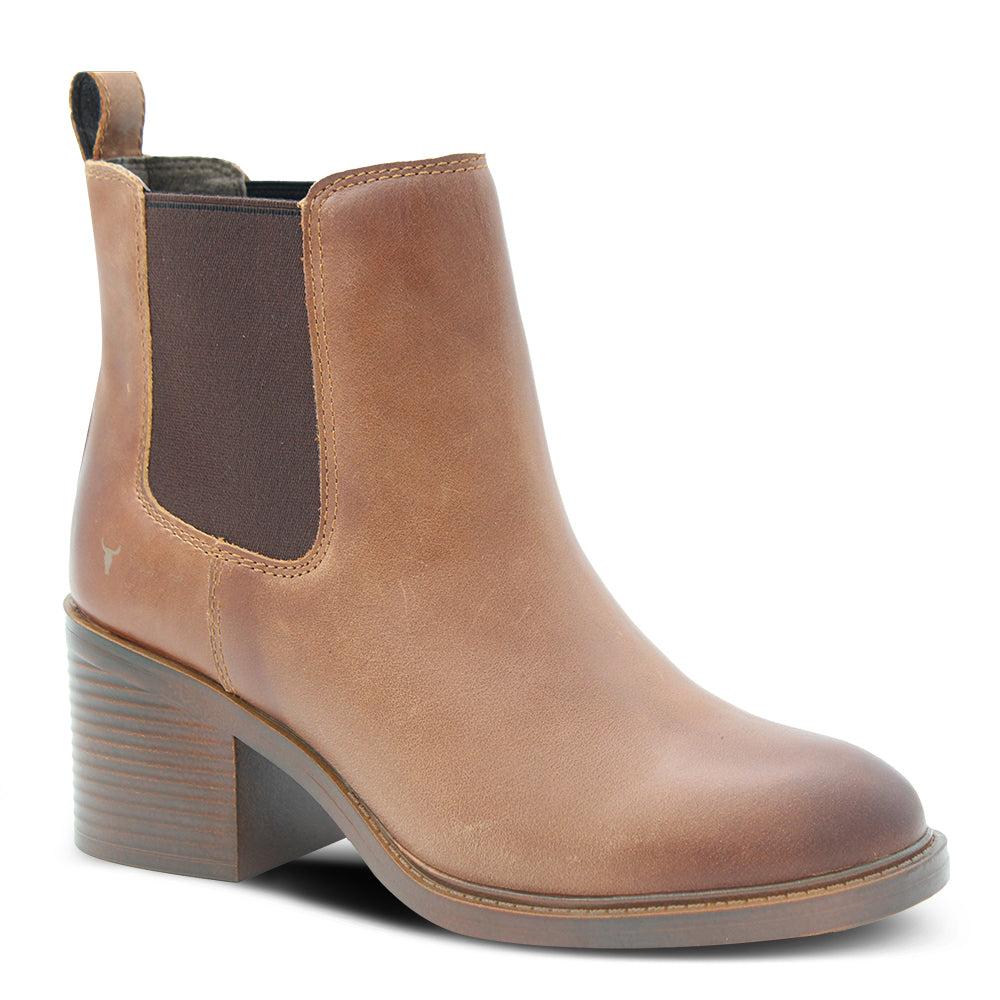 VERSION TAN WOMENS HEEL BOOT