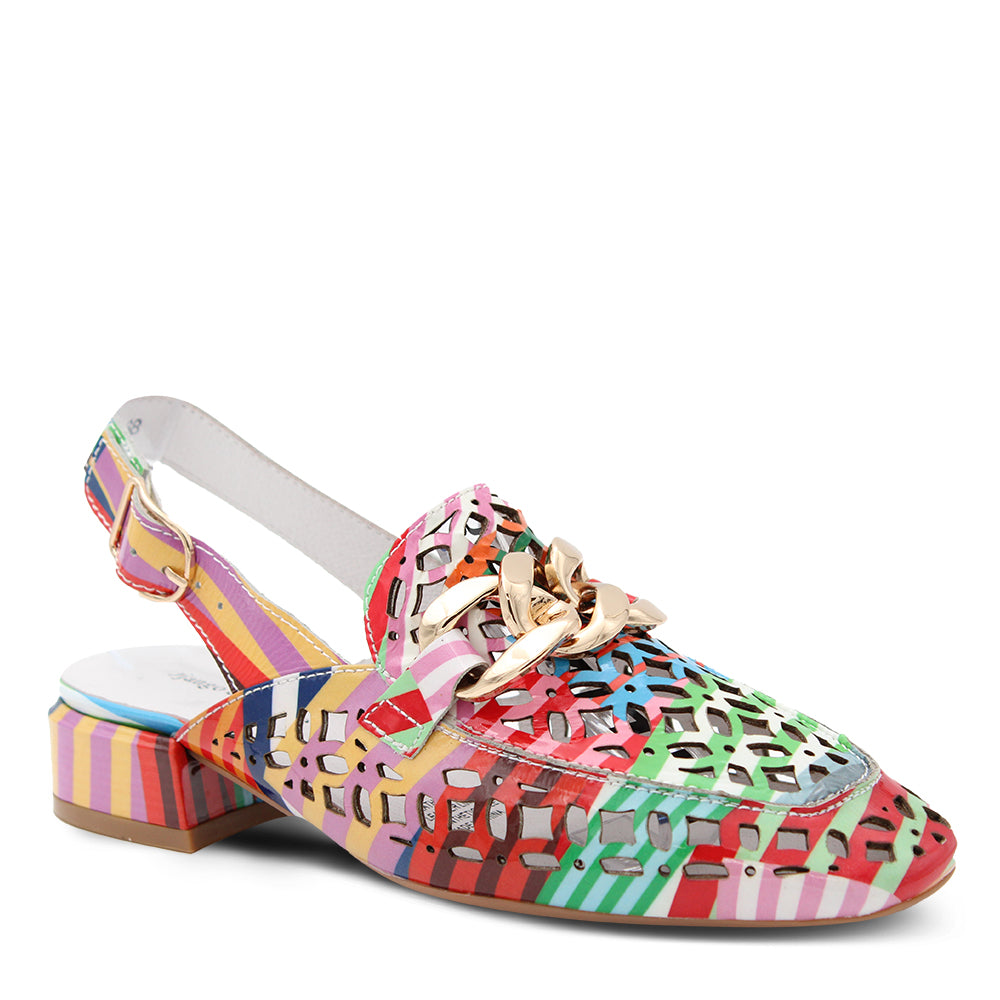 Django & Juliette Vooper Womens Slingback Loafer Multi