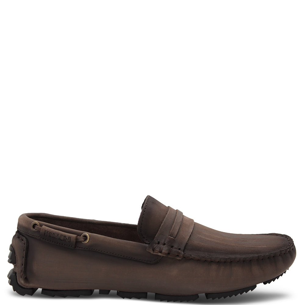 Ferracini Von Men's Dress Slip On Chocolate