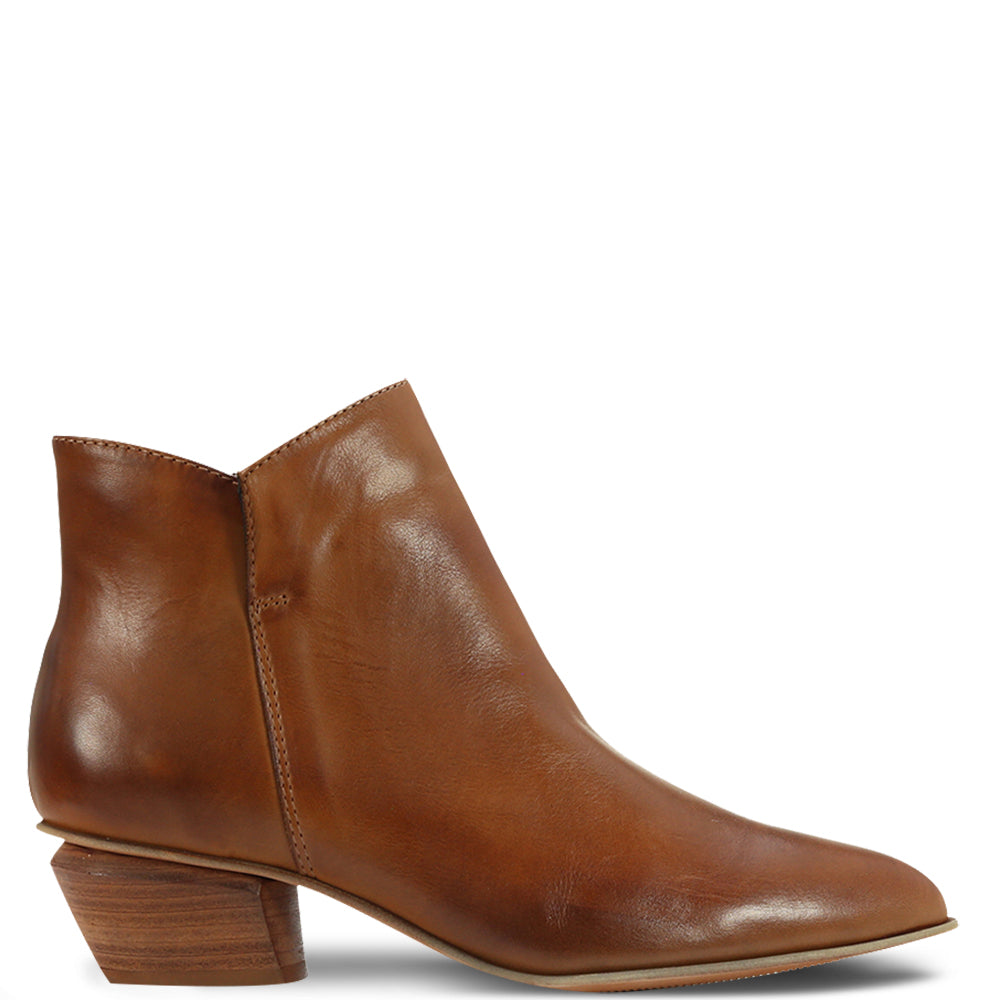 Eos Footwear Weston Women's Heel Ankle Boot Brandy