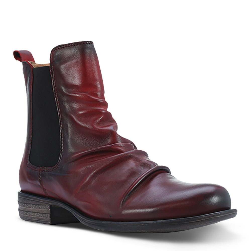 EOS Willo Women's Flat Boots Cherry