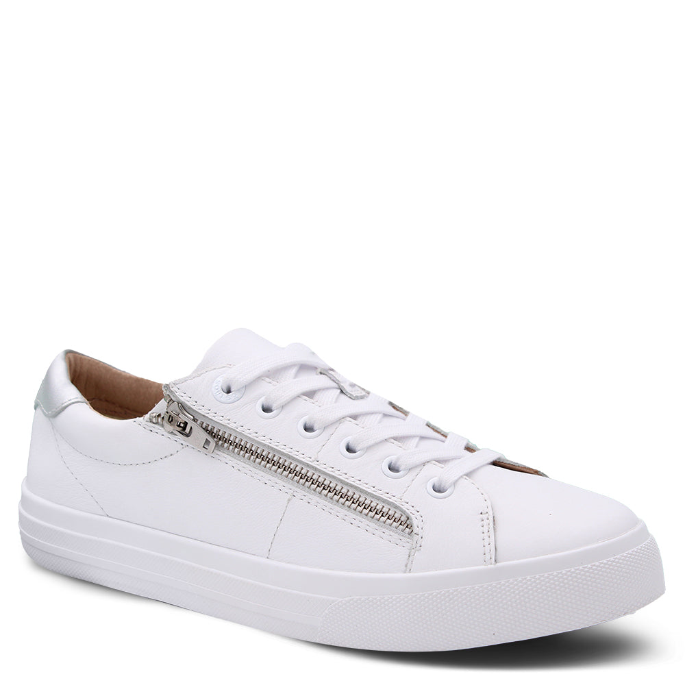 Taos Z soul Lux Women's Leather Sneakers White
