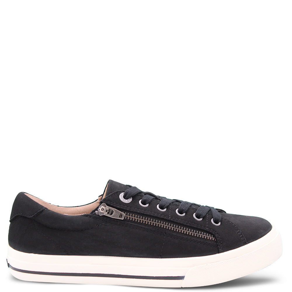 Taos Z soul Lux Women's Leather Sneakers Black