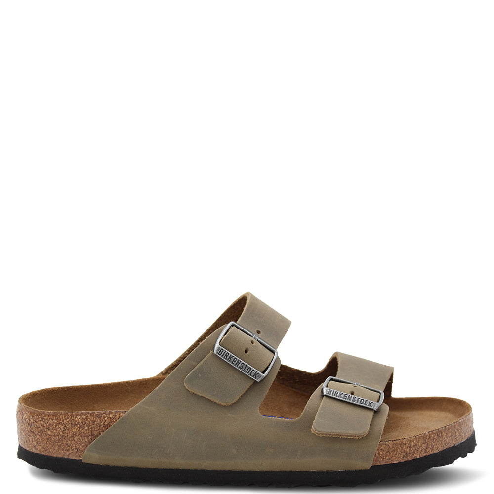 Birkenstock Arizona SFB Faded Leather Khaki