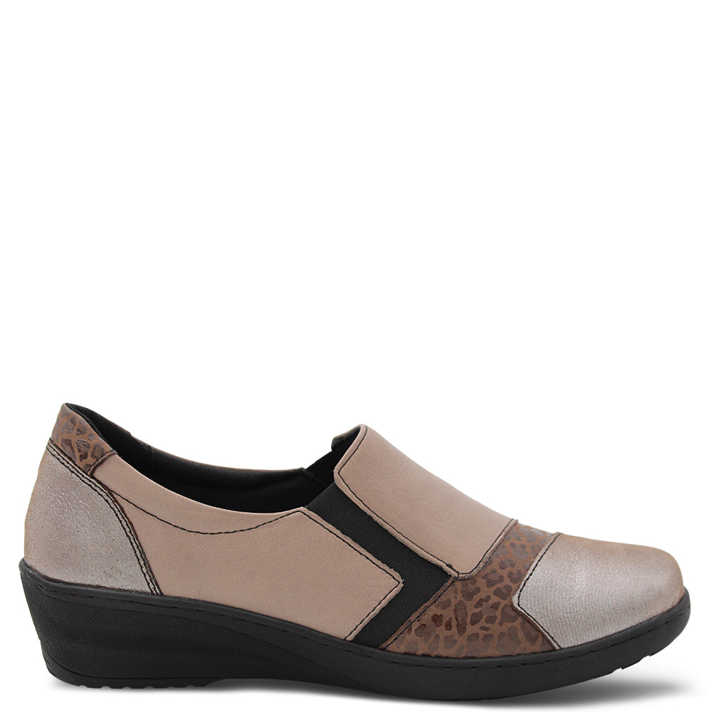 Cabello CP461-18 Women's Combo Wedge Taupe