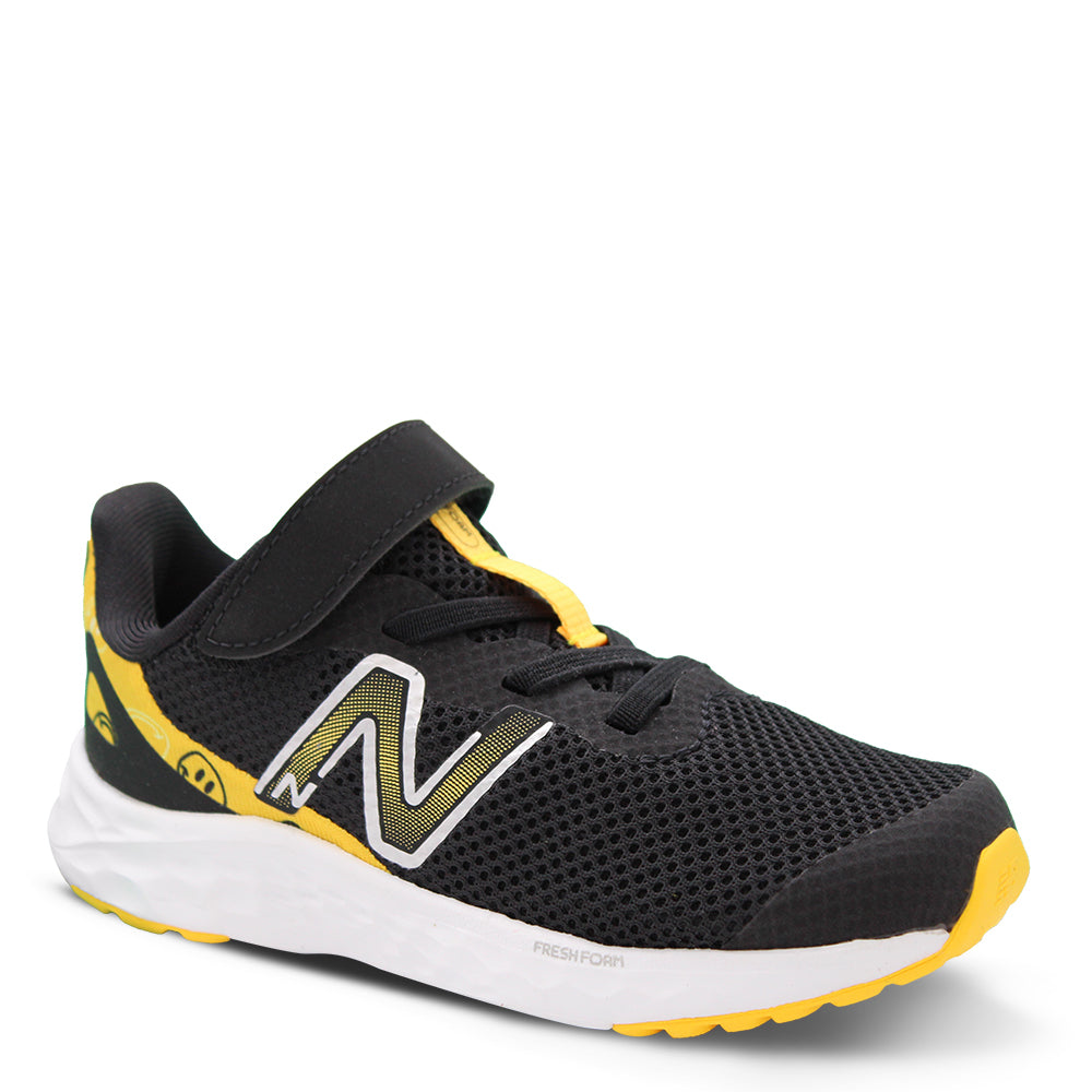 New Balance Fresh Foam Arishi V4 Infants Running Black Yellow